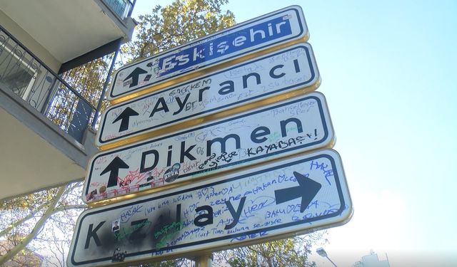 Kızılay tabelası, 3'üncü kez yenilendi