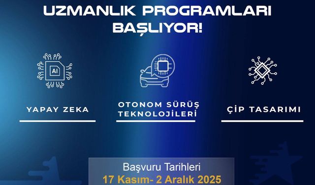 Milli Teknoloji Akademisi Uzmanlık Programları başlıyor