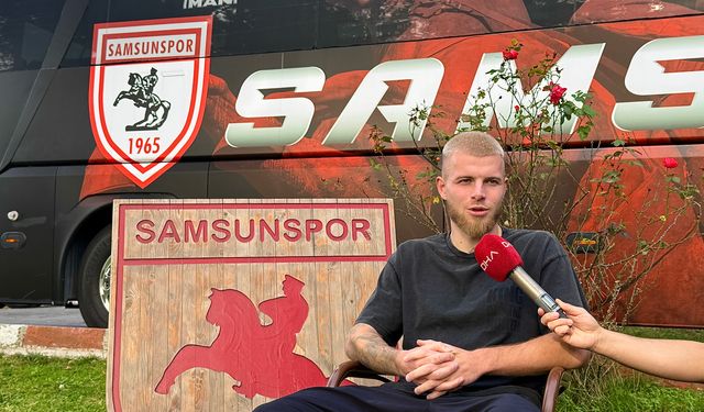 Samsunsporlu Drongelen: Konferans Ligi'nde kupa hayali için erken ama her maçı kazanmayı hedefliyoruz