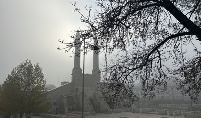 Sivas'ta yoğun sis etkili oldu