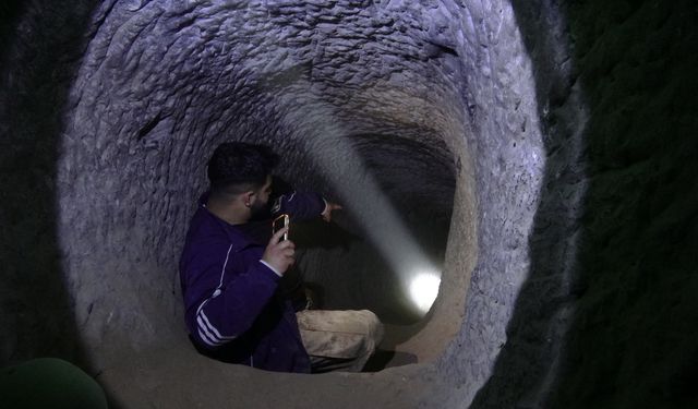 Tarihi 300'lü yıllara dayanan mahalledeki oyma mağaraların turizme kazandırılması isteği / Ek fotoğraflar