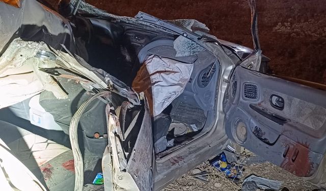 TIR'a arkadan çarpan otomobildeki 2 çocuk öldü, sürücü ağır yaralandı