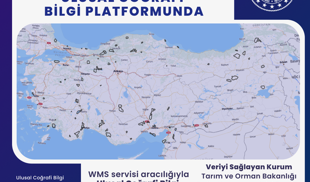 Türkiye'nin dijital haritaları, Ulusal Coğrafi Bilgi Platformu'nda