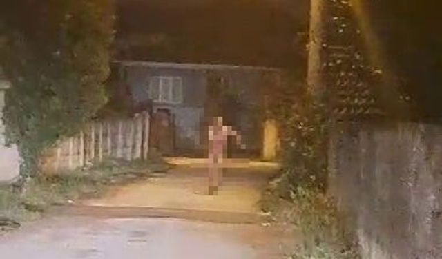 Zabıta işlem yaparken soyunan dilenci kaçtı