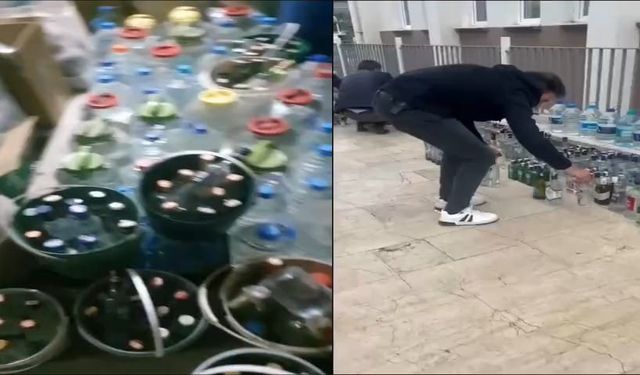 Amasya’da kaçak ve sahte alkol operasyonuna 2 tutuklama