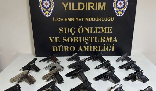 Bursa'da kaçak silah imalatı atölyesine operasyon; 1 gözaltı