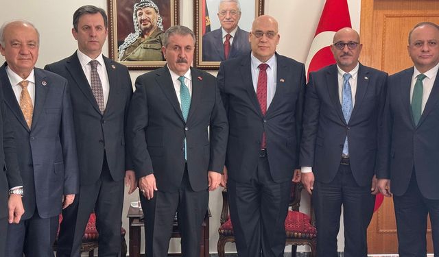 Destici'den Filistin'in Ankara Büyükelçiliği'ne hayırlı olsun ziyareti