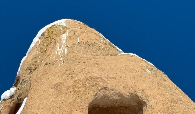 Eğribucak Kayalıkları'nda kış manzarası; Mars'a kar yağmış gibi / Ek fotoğraflar