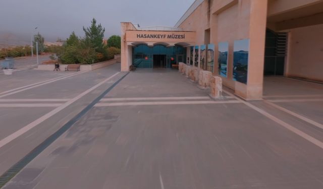 Hasankeyf Müzesi, dronla görüntülendi