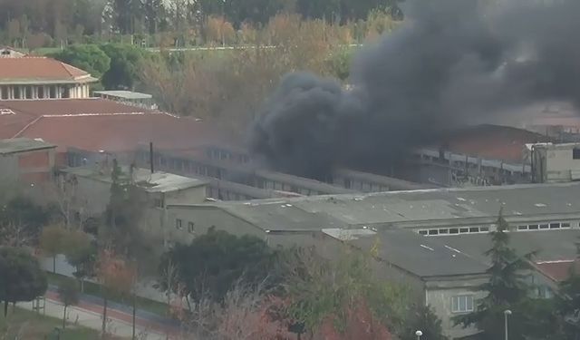 İstanbul- Bakırköy'de tekstil fabrikasında yangın -2