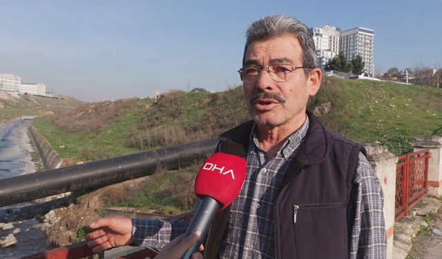 İstanbul- Haramidere'nin rengi kırmızıya döndü; mahalleli tepki gösterdi