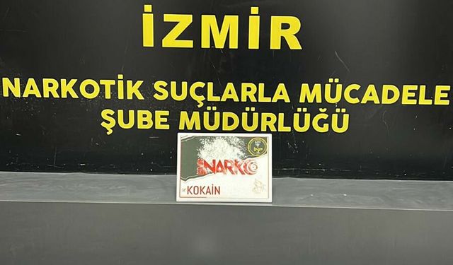 İzmir'de 4,6 kilo kokain ele geçirildi; 3 tutuklama