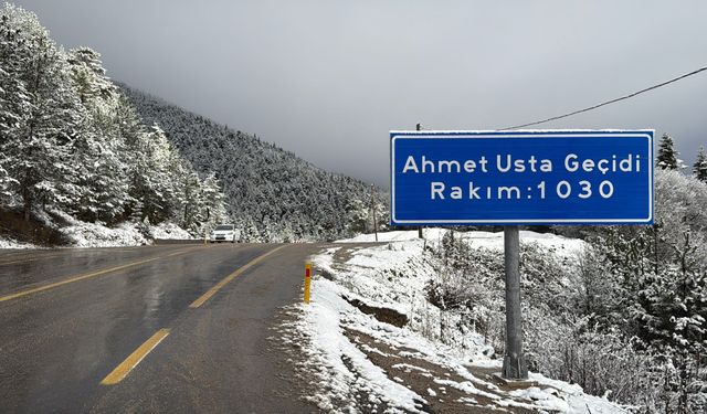 Karabük’ün yüksek kesimlerinde kar yağışı etkili oldu