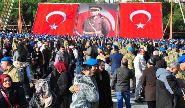 Manisa'da 3 bin 559 er, ant içip komando beresini taktı