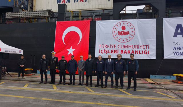 Mersin'den Sudan’a yardım gemisi yola çıktı