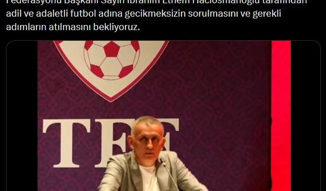 Samsunspor, TFF Başkanı Hacıosmanoğlu’ndan gerekli çalışmaların yapılmasını talep etti