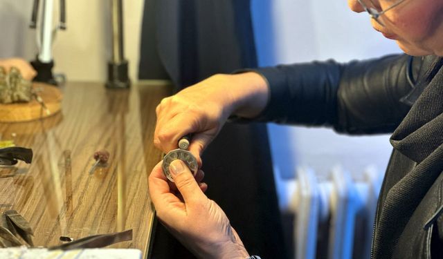 Selimiye Camisi minberindeki motifleri, gümüş takı setine işledi / Ek fotoğraflar