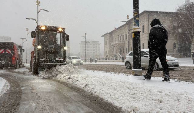 Sivas'ta kar yağışı