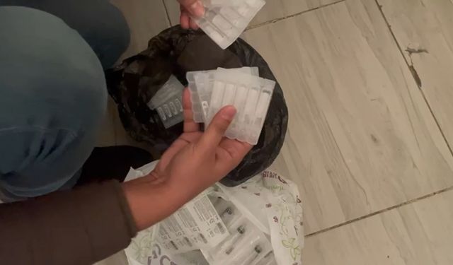 Adana'da ruhsatsız muayenehanede yüzlerce kaçak ilaç ele geçirildi