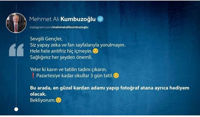 Aksaray ve Karaman'da eğitime kar tatili