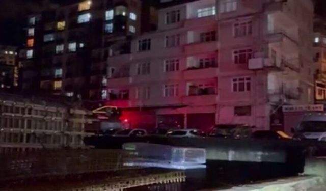 Artvin'de 6 katlı binada yangın