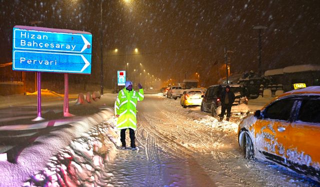 Bitlis'te seyir halindeki yakıt tankeri üzerine çığ düştü; sürücü sağ kurtarıldı