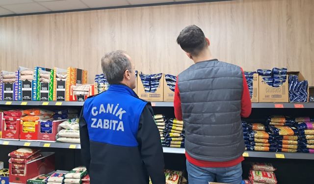 Canik'te zabıtadan sıkı denetim