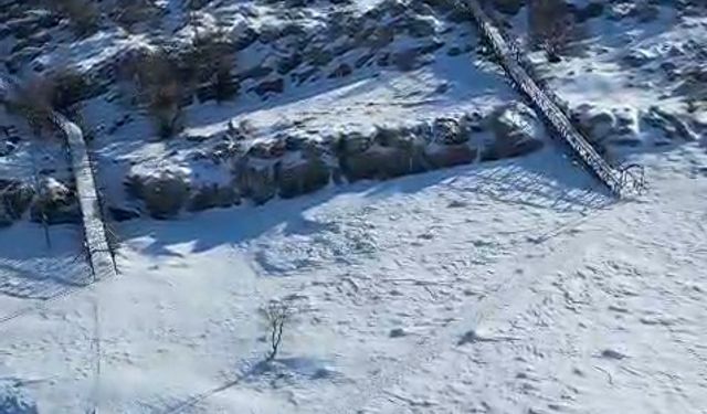 Diş hekimi tırmandığı dağdan snowboard yaparak indi