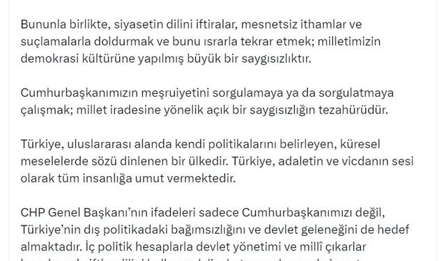 İletişim Başkanı Duran: Türkiye, tüm insanlığa umut vermektedir