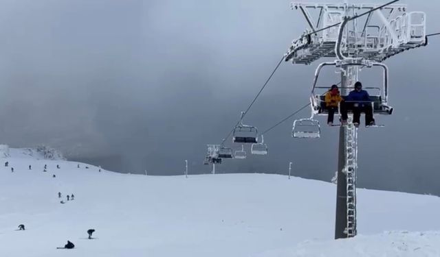 Keltepe Kayak Merkezi'nde sömestr yoğunluğu