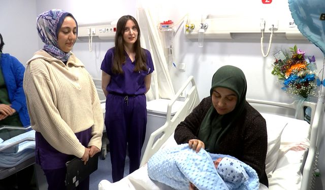 Malatya'da yeni yılın ilk bebeği 'Muhammed Ali'