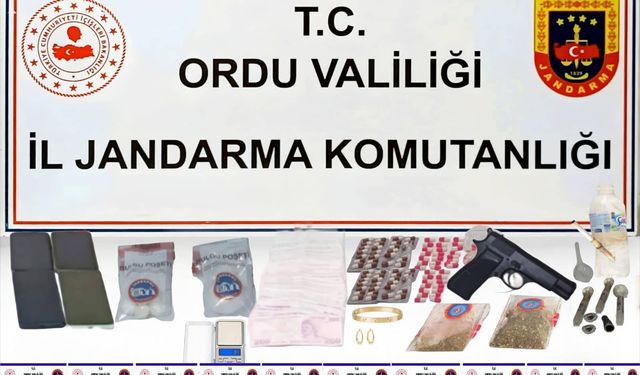 Ordu merkezli 2 ilde uyuşturucu operasyonu