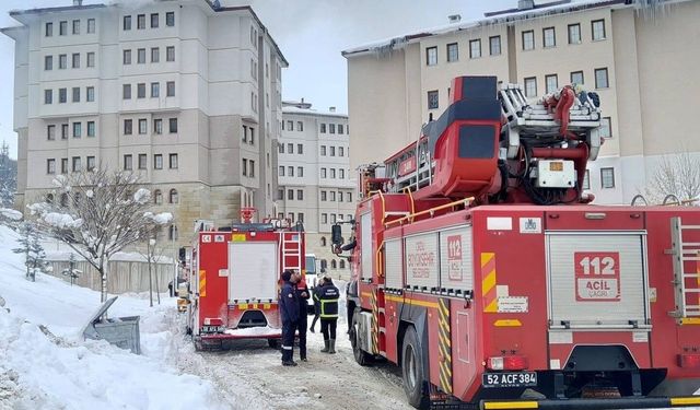Ordu'da çatı yangını paniğe neden oldu