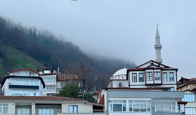 Ordu'da sis, güzel görüntü oluşturdu