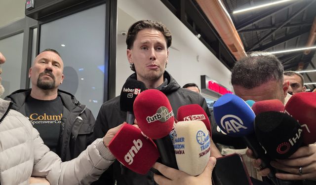 Trabzonspor'un yeni transferi Lovik'e coşkulu karşılama