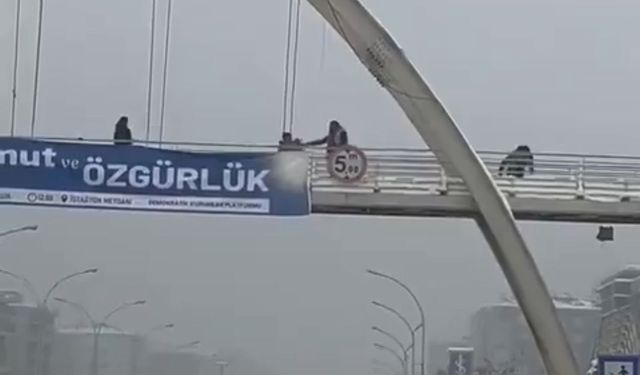 Üst geçitte kar topu atan çocukları yumruklayıp, yerde tekmeledi