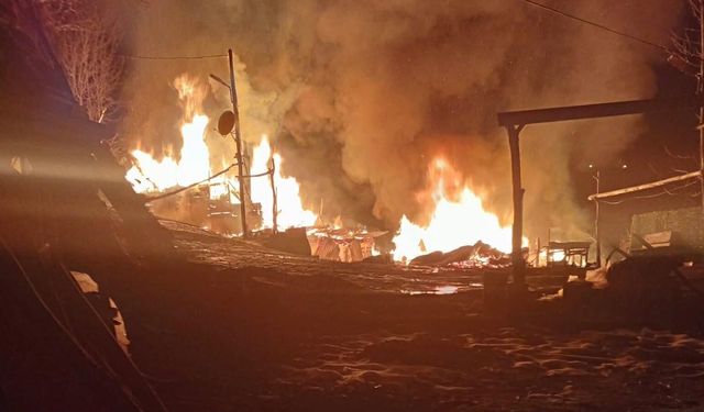 Yanan evinin 10 metre ilerisinde ağaçta asılı cansız bedeni bulundu