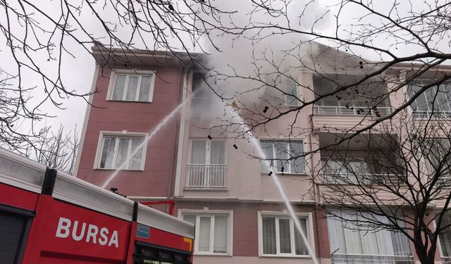 Yangında mahsur kalan çocuk ile kedileri itfaiye ekipleri kurtardı