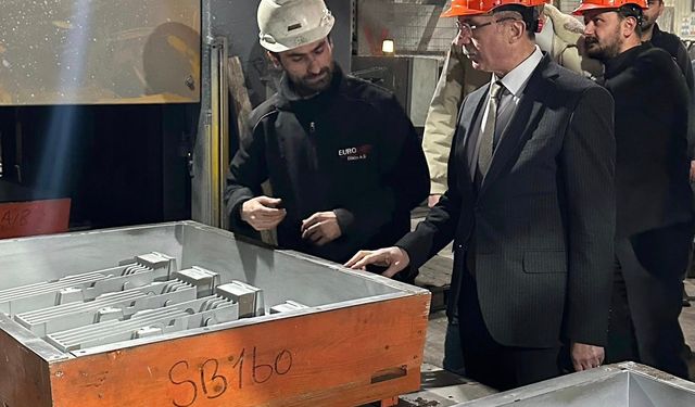 Vekil ORHAN KIRCALI HAVZA Arkoz Gazbeton fabrikasını ziyaret etti