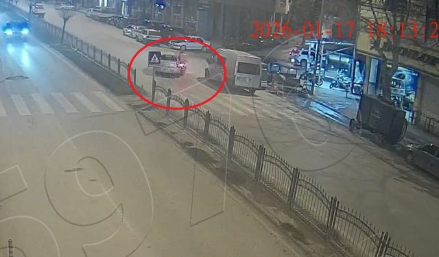 Amasya'da trafik kazaları KGYS kameralarına yansıdı