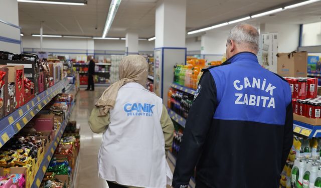 Canik'de marketlere sıkı denetim