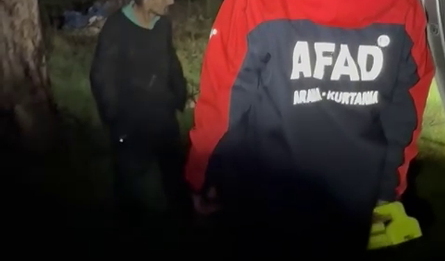 Kaybolan zihinsel engelli, 20 saat sonra ormanda bulundu