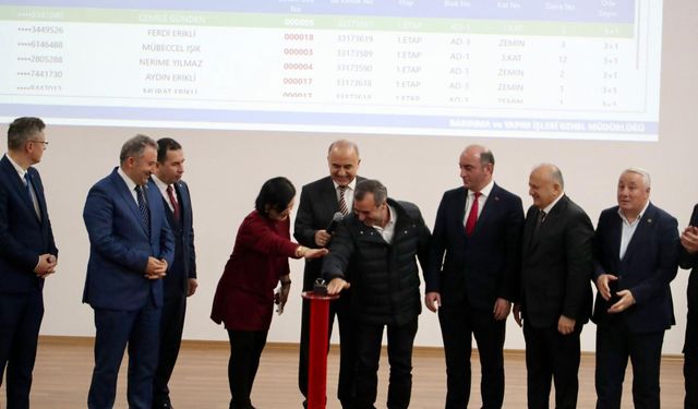 Ordu'da 84 afet konutunun kura çekimi gerçekleştirildi