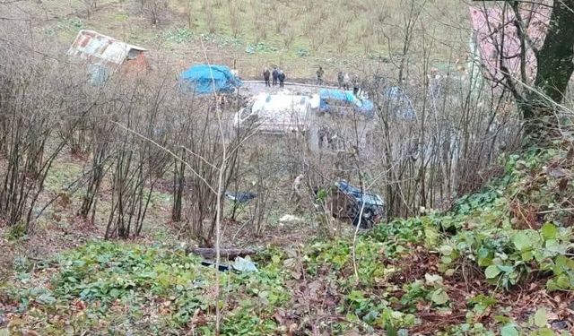 Ordu'da 'patpat' şarampole yuvarlandı; 1 ölü