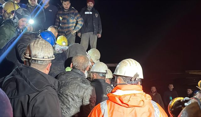 Zonguldak'ta maden ocağında göçük: 2 ölü, 1 yaralı (4)