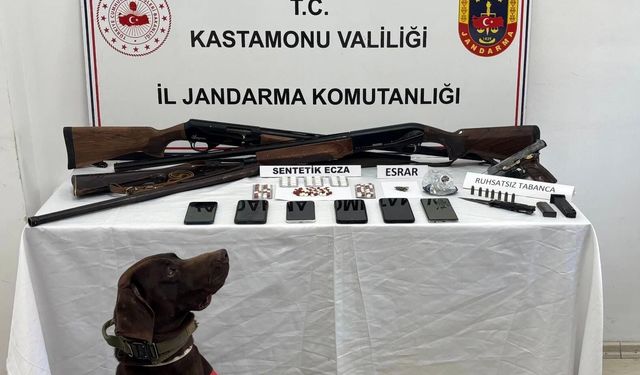 Kastamonu'da narkotik operasyonu: 3 tutuklama