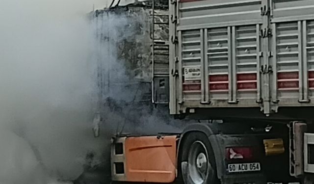 Ordu'da TIR yangını