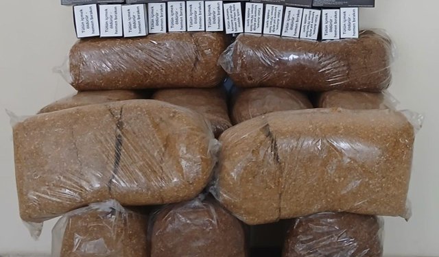 Samsun'da kaçak tütün ve makaron operasyonu