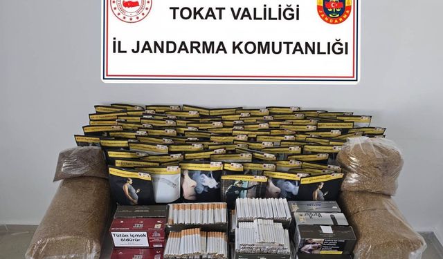 Tokat'ta kaçak tütün operasyonu: 2 gözaltı