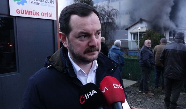 Trabzon'da fındık fabrikasında yangın (2)